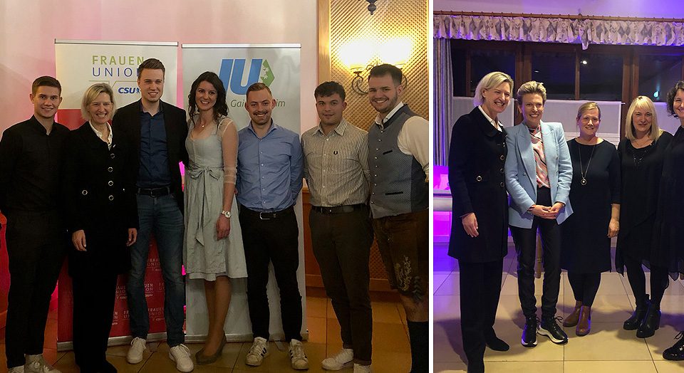 Collage bestehend aus zwei Gruppenbildern mit der FU und der JU Gaimersheim