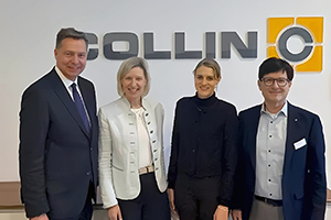 Gruppenbild mit Angelika und Fa. Collin