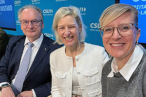 2025-11-22_OBB_MucST_Klausurtagung_fb Reiner Haseloff, Angelika Niebler, Katrin Albsteiger